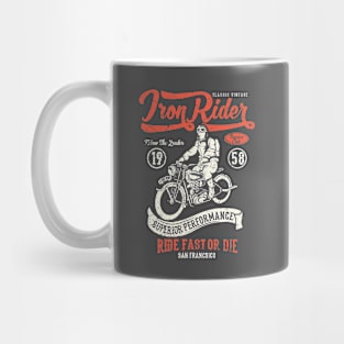 Iron Rider: Ride Fast or Die Vintage Design Mug